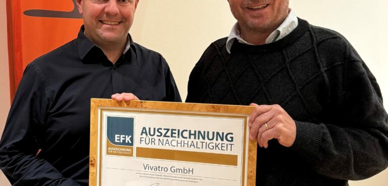 EFK Auszeichnung in Gold