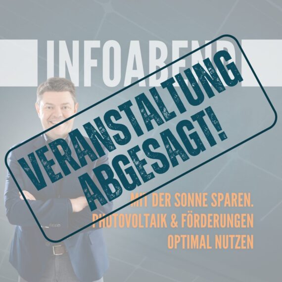 Infoabend abgesagt